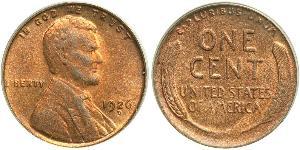 1 Цент США (1776 - ) Бронза Авраам Линкольн (1809-1865)