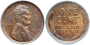 1 Цент США (1776 - ) Бронза Авраам Линкольн (1809-1865)