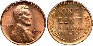 1 Цент США (1776 - ) Бронза Авраам Линкольн (1809-1865)