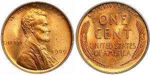 1 Цент США (1776 - ) Бронза Авраам Лінкольн (1809-1865)