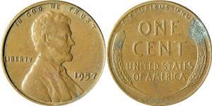1 Цент США (1776 - ) Бронза Авраам Линкольн (1809-1865)