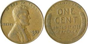 1 Цент США (1776 - ) Бронза Авраам Линкольн (1809-1865)