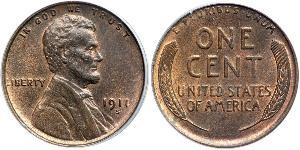 1 Цент США (1776 - ) Бронза Авраам Линкольн (1809-1865)