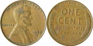 1 Цент США (1776 - ) Бронза Авраам Линкольн (1809-1865)