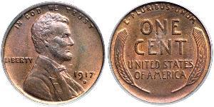 1 Цент США (1776 - ) Бронза Авраам Линкольн (1809-1865)