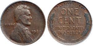 1 Цент США (1776 - ) Бронза Авраам Лінкольн (1809-1865)