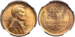 1 Цент США (1776 - ) Бронза Авраам Лінкольн (1809-1865)