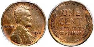 1 Цент США (1776 - ) Бронза Авраам Линкольн (1809-1865)