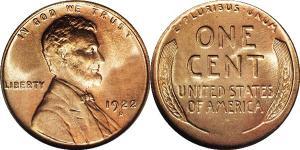 1 Цент США (1776 - ) Бронза Авраам Линкольн (1809-1865)