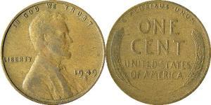 1 Цент США (1776 - ) Бронза Авраам Линкольн (1809-1865)