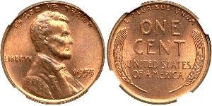 1 Цент США (1776 - ) Бронза Авраам Лінкольн (1809-1865)
