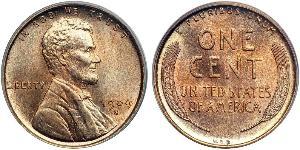 1 Цент США (1776 - ) Бронза Авраам Лінкольн (1809-1865)