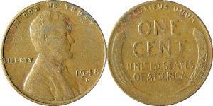 1 Цент США (1776 - ) Бронза Авраам Линкольн (1809-1865)