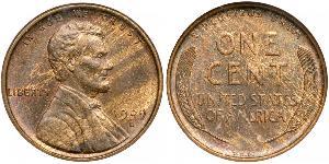 1 Цент США (1776 - ) Бронза Авраам Лінкольн (1809-1865)