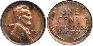 1 Цент США (1776 - ) Бронза Авраам Лінкольн (1809-1865)