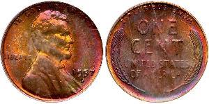 1 Цент США (1776 - ) Бронза Авраам Линкольн (1809-1865)