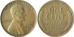 1 Цент США (1776 - ) Бронза Авраам Линкольн (1809-1865)