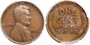1 Цент США (1776 - ) Бронза Авраам Линкольн (1809-1865)