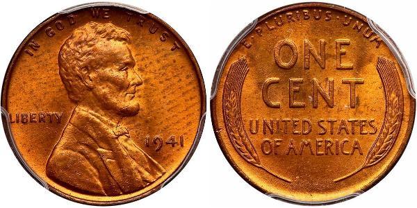 1 Цент США (1776 - ) Бронза Авраам Лінкольн (1809-1865)
