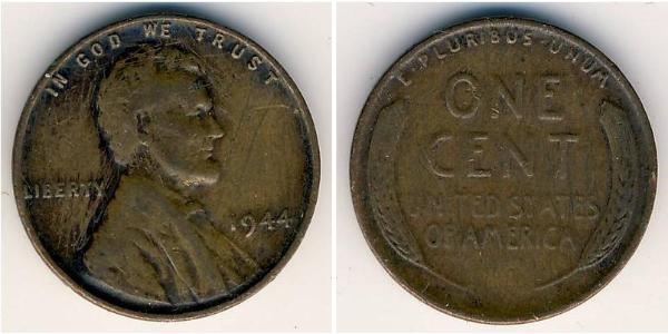 1 Цент США (1776 - ) Бронза Авраам Лінкольн (1809-1865)