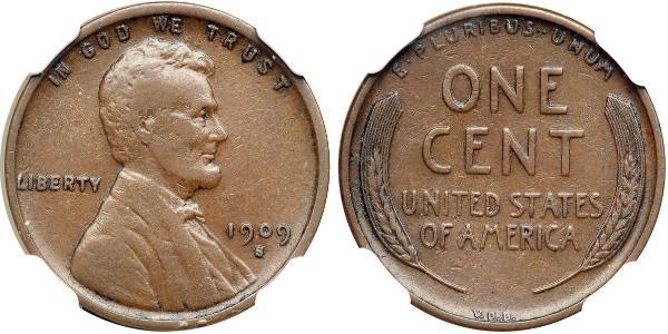 1 Цент США (1776 - ) Бронза Авраам Лінкольн (1809-1865)