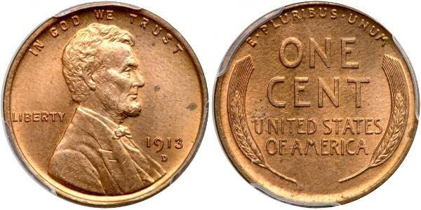 1 Цент США (1776 - ) Бронза Авраам Лінкольн (1809-1865)