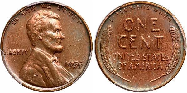 1 Цент США (1776 - ) Бронза Авраам Лінкольн (1809-1865)