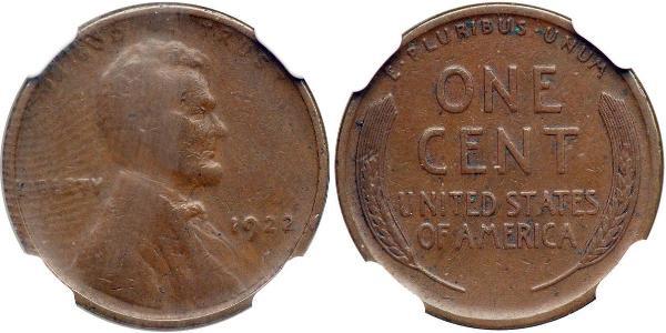 1 Цент США (1776 - ) Бронза Авраам Лінкольн (1809-1865)
