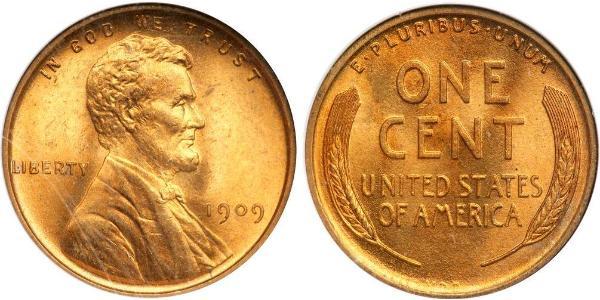1 Цент США (1776 - ) Бронза Авраам Лінкольн (1809-1865)