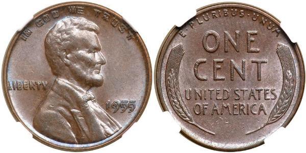 1 Цент США (1776 - ) Бронза Авраам Лінкольн (1809-1865)