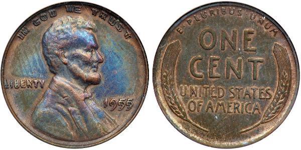 1 Цент США (1776 - ) Бронза Авраам Лінкольн (1809-1865)
