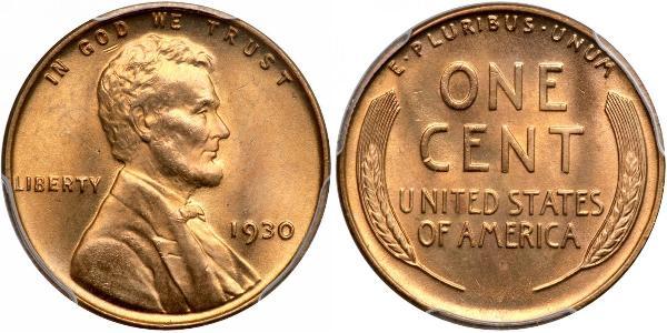 1 Цент США (1776 - ) Бронза Авраам Лінкольн (1809-1865)