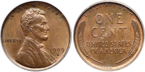 1 Цент США (1776 - ) Бронза Авраам Лінкольн (1809-1865)