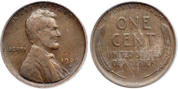 1 Цент США (1776 - ) Бронза Авраам Лінкольн (1809-1865)