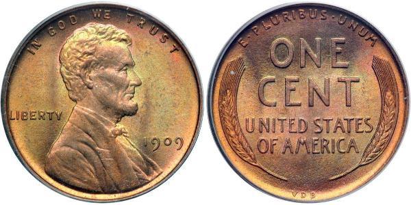 1 Цент США (1776 - ) Бронза Авраам Лінкольн (1809-1865)