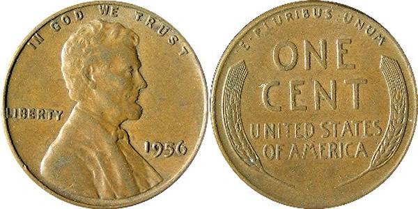 1 Цент США (1776 - ) Бронза Авраам Лінкольн (1809-1865)