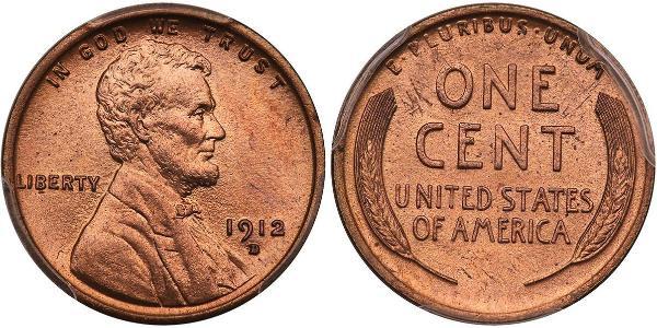 1 Цент США (1776 - ) Бронза Авраам Лінкольн (1809-1865)