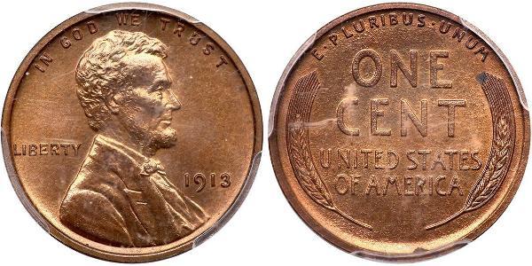 1 Цент США (1776 - ) Бронза Авраам Лінкольн (1809-1865)
