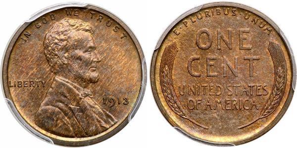 1 Цент США (1776 - ) Бронза Авраам Лінкольн (1809-1865)