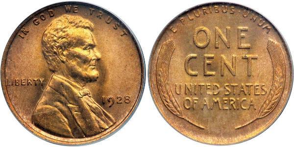 1 Цент США (1776 - ) Бронза Авраам Лінкольн (1809-1865)
