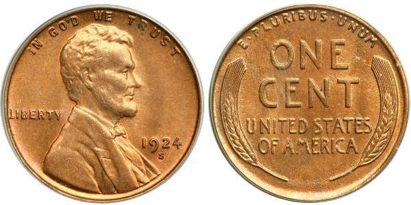 1 Цент США (1776 - ) Бронза Авраам Лінкольн (1809-1865)