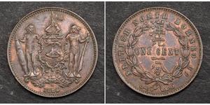 1 Цент Северное Борнео (1882-1963) Бронза/Медь 