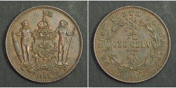 1 Цент Північний Борнео (1882-1963) Бронза/Мідь 