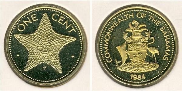 1 Цент Багамские о-ва Латунь 
