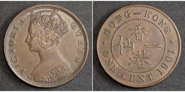 1 Цент Гонконг Медь Виктория (1819 - 1901)