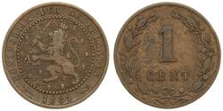1 Цент Королевство Нидерланды (1815 - ) Медь 