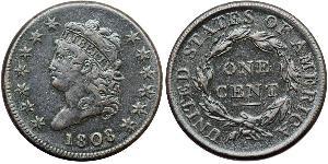 1 Цент США (1776 - ) Медь 