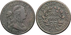 1 Цент США (1776 - ) Медь 