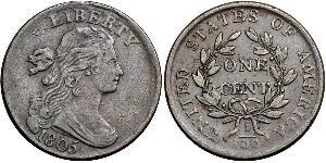 1 Цент США (1776 - ) Медь 