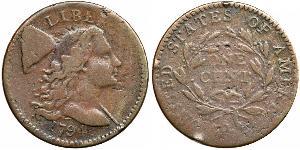 1 Цент США (1776 - ) Медь 